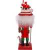 10-Inch Hollywood Black Nutcracker with Santa Hat - Nutcrackers - 3
