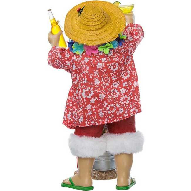 10-Inch Fabriché' Beach Santa Set of 2 Pieces - Other Accents - 4