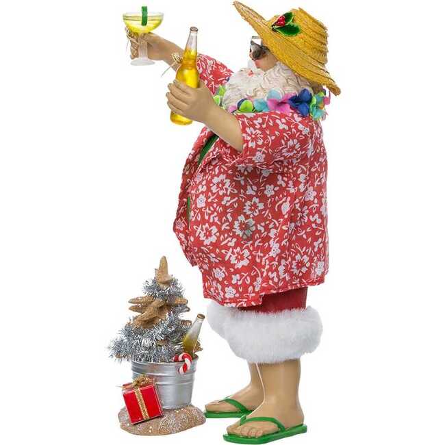 10-Inch Fabriché' Beach Santa Set of 2 Pieces - Other Accents - 5