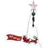 19.7-Inch LED Star Tree Topper with Rotating Santa - Other Accents - 2