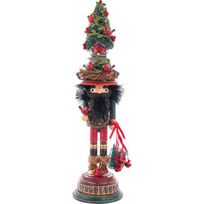 19.5-Inch Hollywood Cardinal in Tree Hat Nutcracker