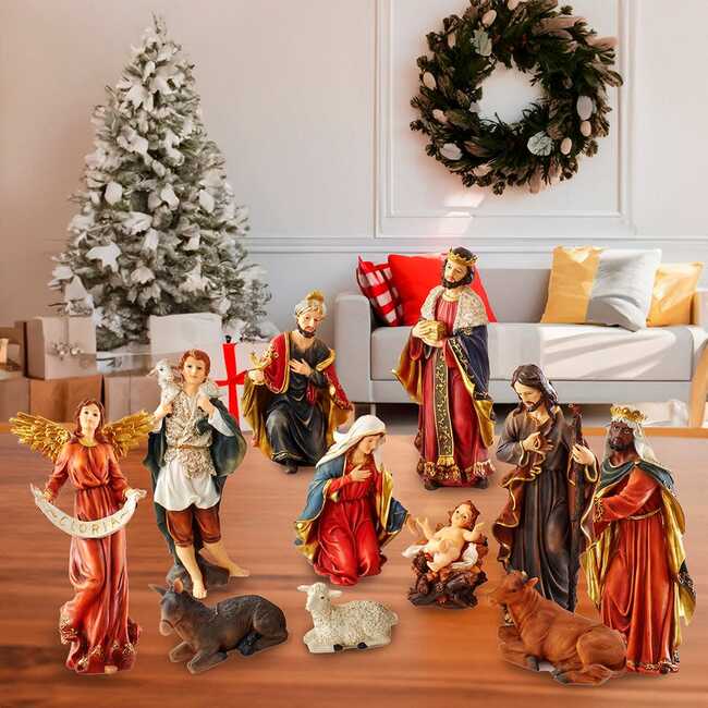18-Inch Nativity Table Piece 11 PC Set - Other Accents - 5