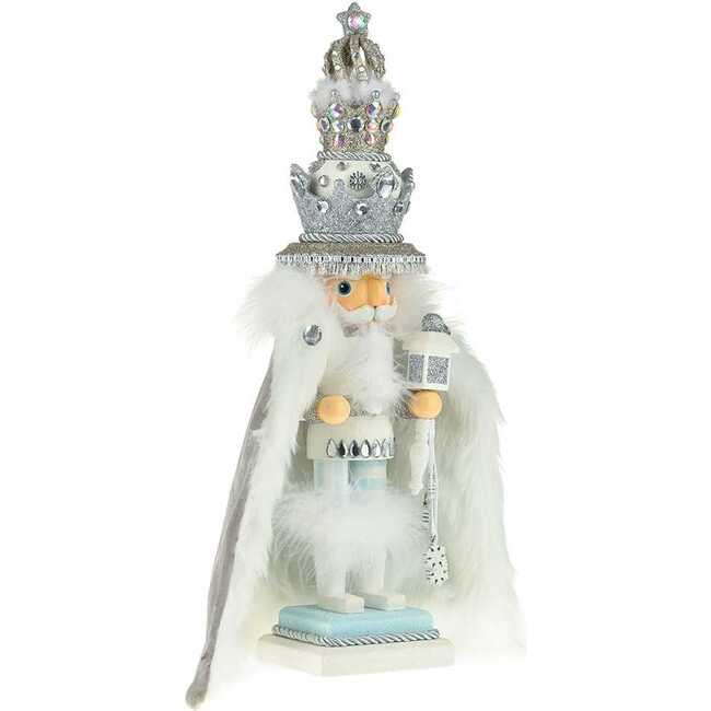 18-Inch Hollywood White Fur King Nutcracker - Nutcrackers - 2
