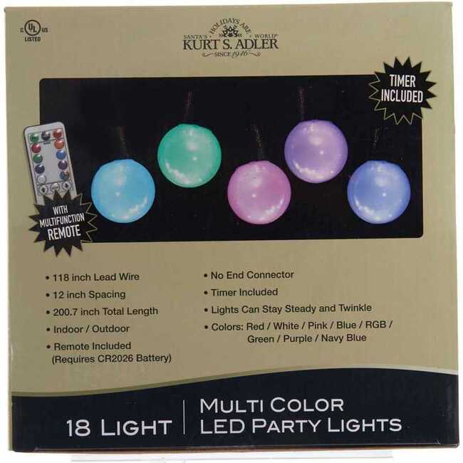 18-Light Multi-colored LED Party Light Set - Other Accents - 6