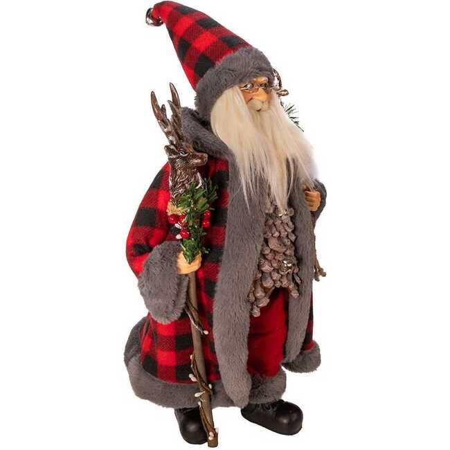 18-Inch Kringle Klaus Red and Gray Santa - Other Accents - 2