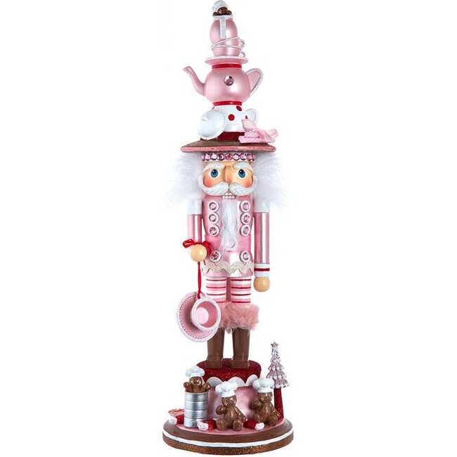 18-Inch Hollywood Nutcrackers Pink Tea Nutcracker