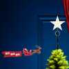 19.7-Inch LED Star Tree Topper with Rotating Santa - Other Accents - 7