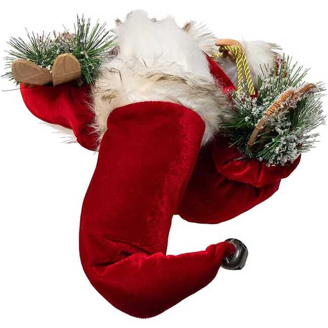 18-Inch KSA Kringles Rustic Santa with Skis - Other Accents - 5