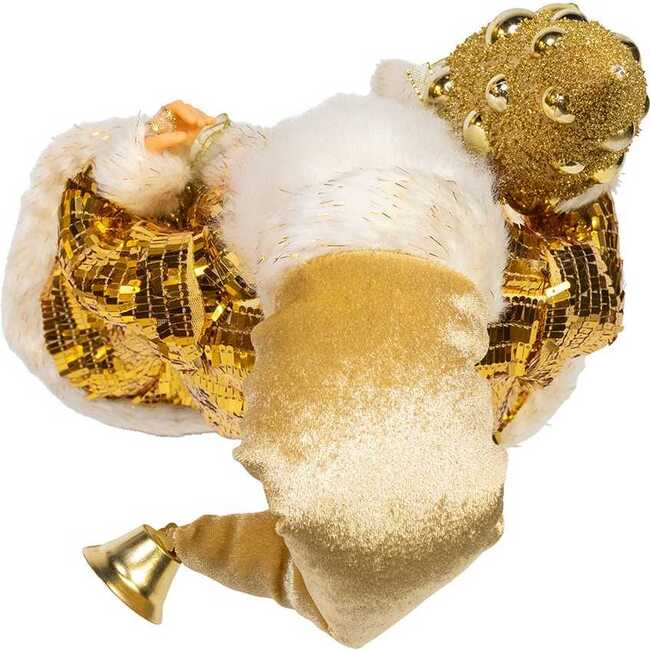 18-Inch KSA Kringle Standing Gold Santa with Tree - Other Accents - 5