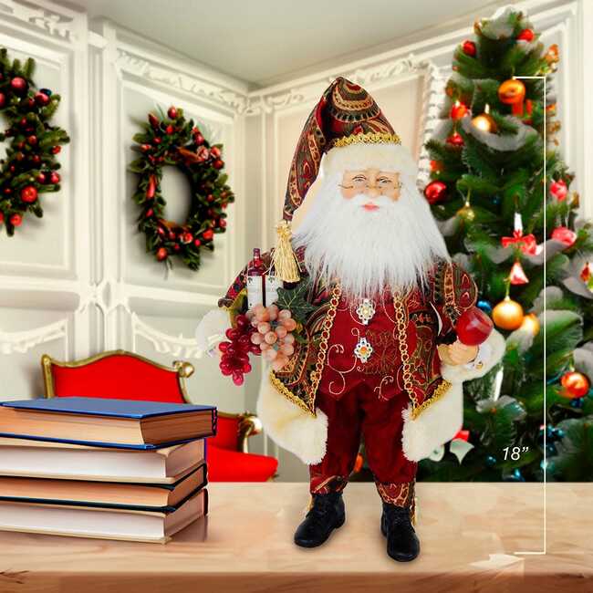 18-Inch Kringle Klaus Wine Santa - Other Accents - 6