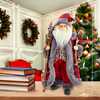 18-Inch Kringle Klaus Red and Gray Santa - Other Accents - 7