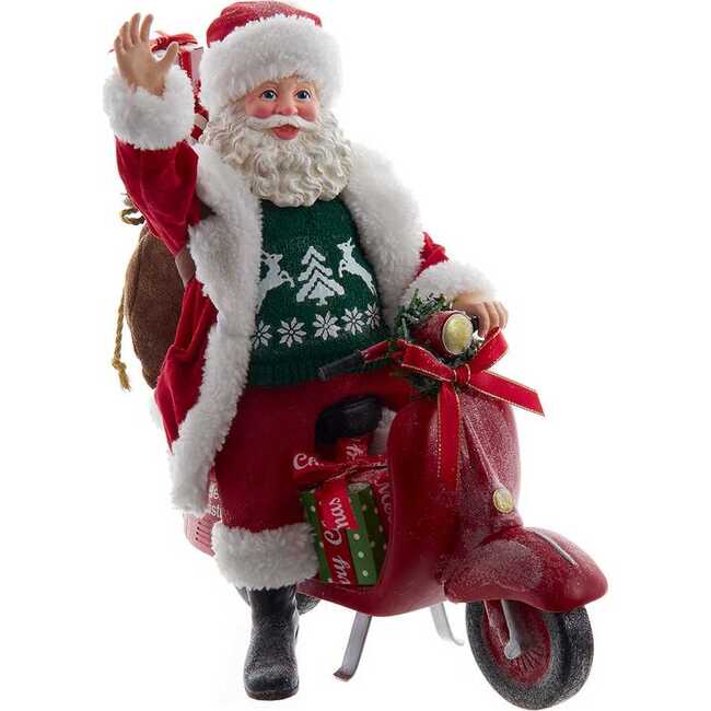 10-Inch Fabriché Santa on Scooter