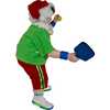 10-Inch Fabriché Santa Playing Pickleball - Other Accents - 2