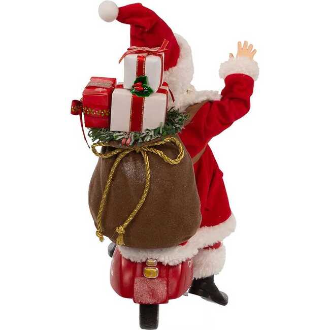 10-Inch Fabriché Santa on Scooter - Other Accents - 3