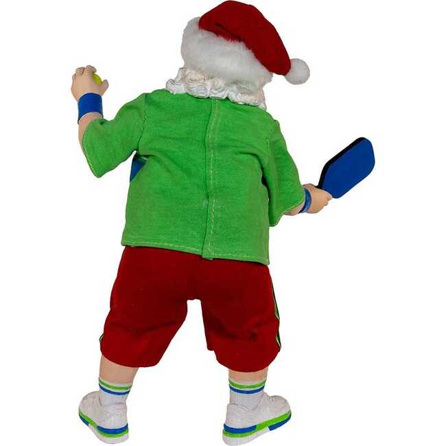 10-Inch Fabriché Santa Playing Pickleball - Other Accents - 3