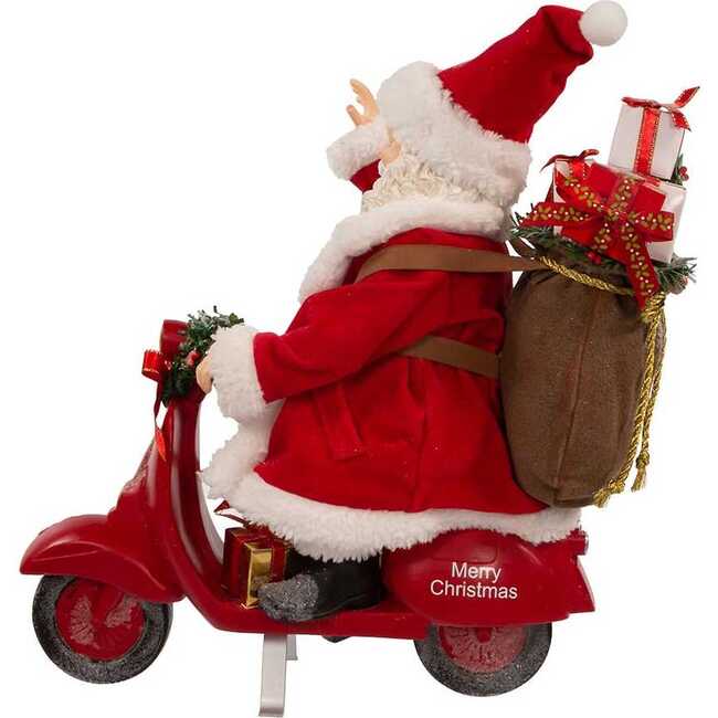 10-Inch Fabriché Santa on Scooter - Other Accents - 4