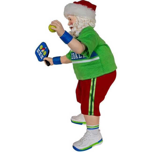 10-Inch Fabriché Santa Playing Pickleball - Other Accents - 4