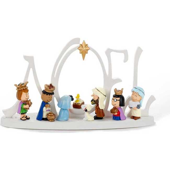 10-Inch Battery-Operated LED Peanuts Lighted Nativity Scene