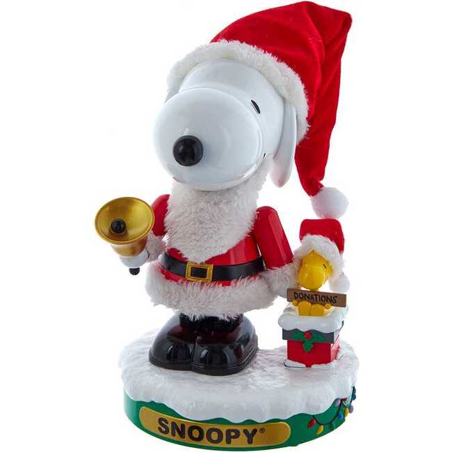 10-Inch Battery-Operated Musical Santa Snoopy Nutcracker