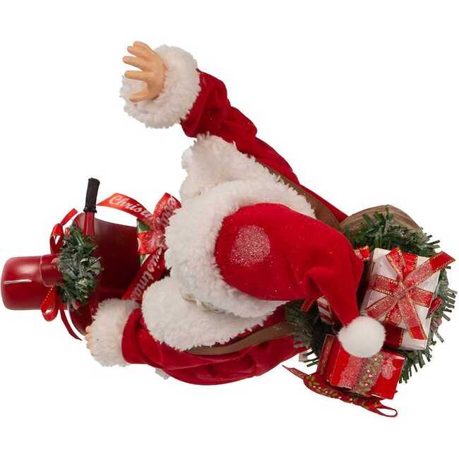 10-Inch Fabriché Santa on Scooter - Other Accents - 5