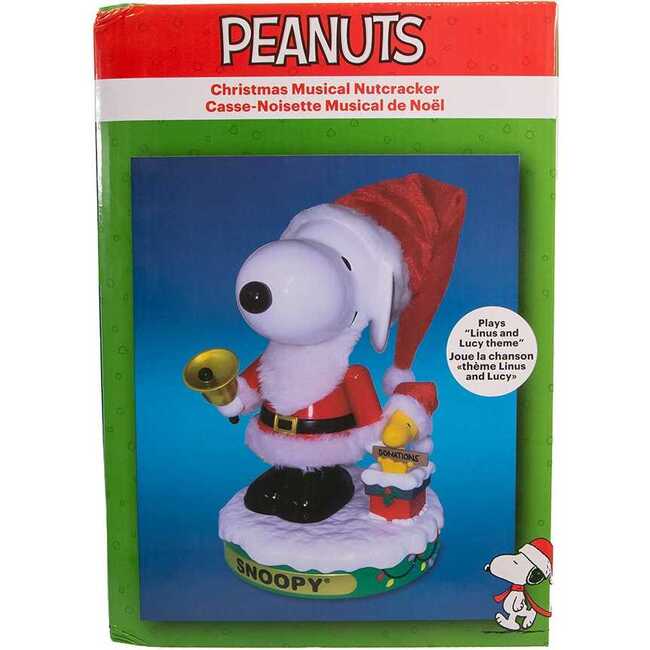 10-Inch Battery-Operated Musical Santa Snoopy Nutcracker - Nutcrackers - 2