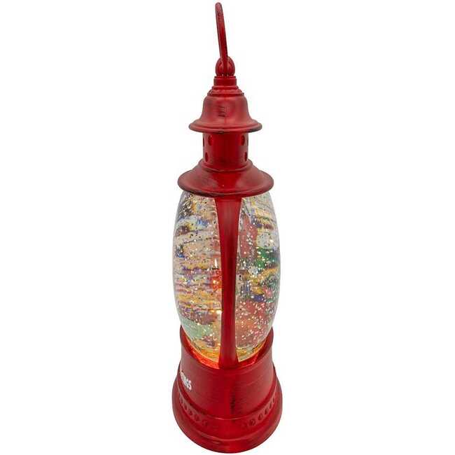 10-Inch Battery Operated USB LED Lighted Lantern with Spinning Glitter Water - Other Accents - 4