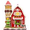 12-Inch Battery Operated LED Gingerbread Barn - Other Accents - 7
