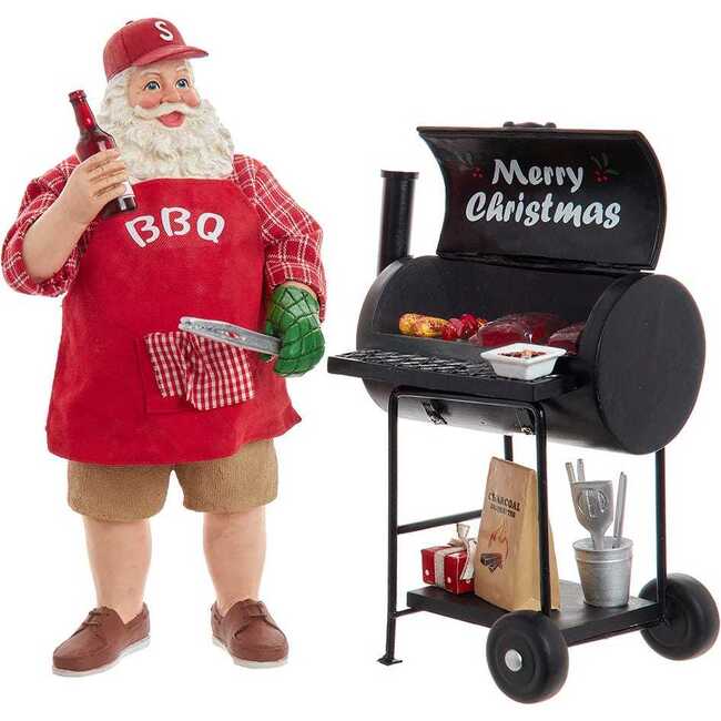 10.75-Inch Barbecue Grill Santa