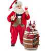10.5-Inch Fabriché Wine Tasting Santa, 2 Piece Set - Other Accents - 1 - thumbnail