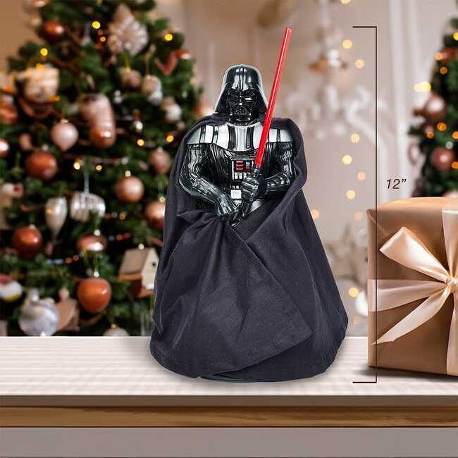 12-Inch Battery-Operated Darth Vader LED Treetop with Timer - Other Accents - 6