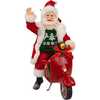 10-Inch Fabriché Santa on Scooter - Other Accents - 7