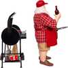 10.75-Inch Barbecue Grill Santa - Other Accents - 2