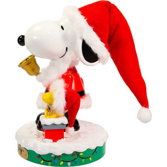 10-Inch Battery-Operated Musical Santa Snoopy Nutcracker - Nutcrackers - 5