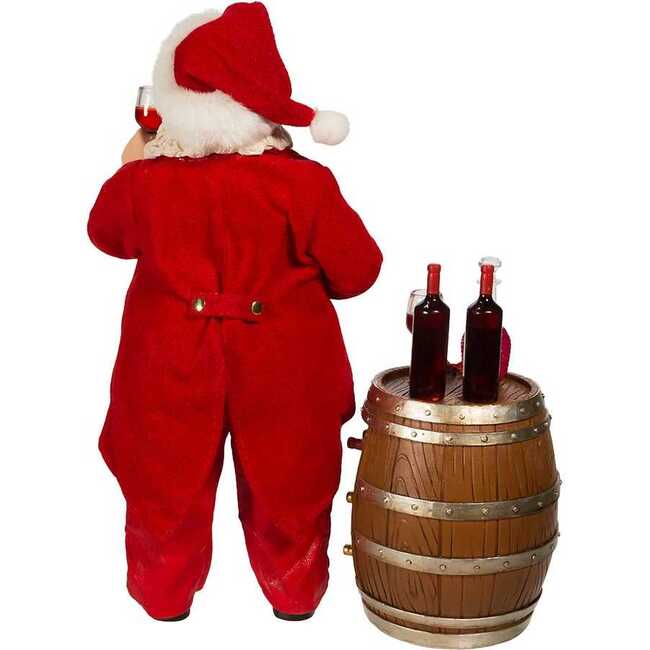 10.5-Inch Fabriché Wine Tasting Santa, 2 Piece Set - Other Accents - 3