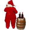 10.5-Inch Fabriché Wine Tasting Santa, 2 Piece Set - Other Accents - 3