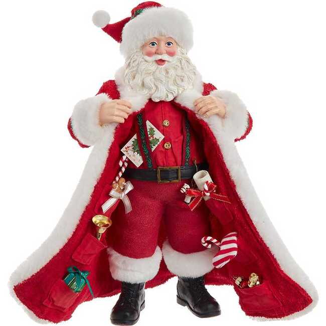10.5-Inch Fabriché Santa with Gifts in Pocket.