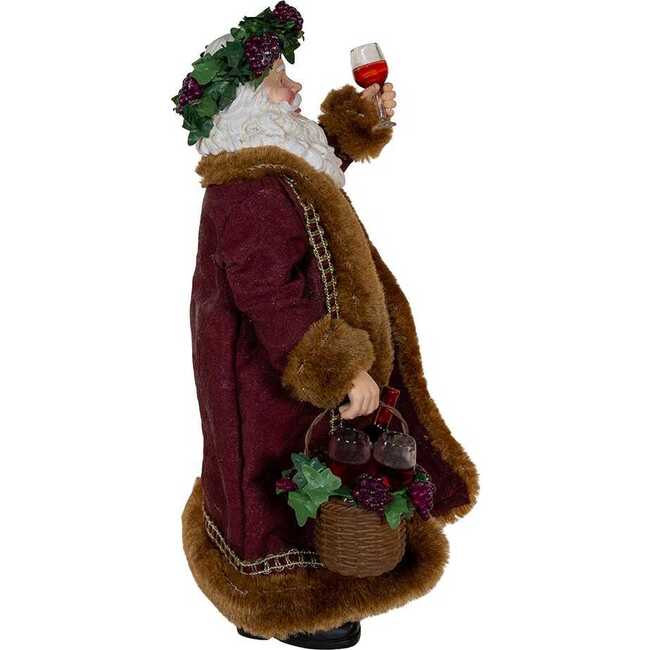 10.5-Inch Fabriché Wine Santa - Other Accents - 2