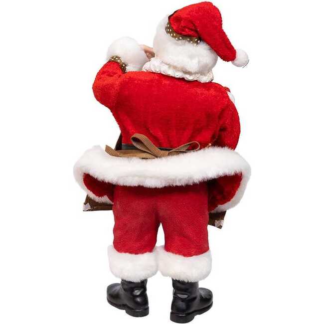 10.5-Inch Fabriché Santa with Oversized -InchI Love Coffee-Inch Cup and Creamer - Other Accents - 3