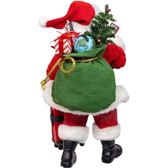 10.5-Inch Fabriché Santa with Red Luggage, 2-Piece Set - Other Accents - 3