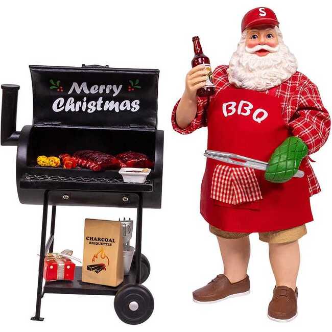 10.75-Inch Barbecue Grill Santa - Other Accents - 7