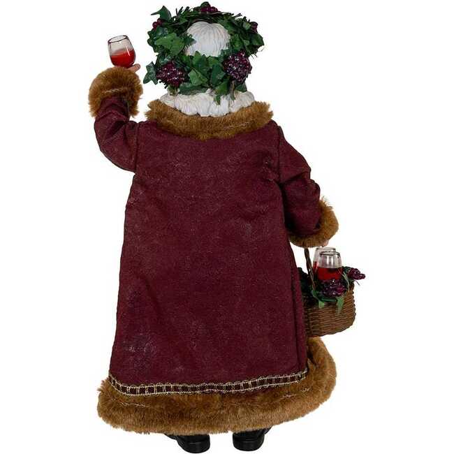 10.5-Inch Fabriché Wine Santa - Other Accents - 3