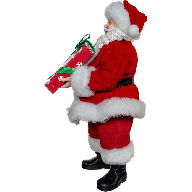 10.5-Inch Fabriché Santa With Box of Donuts - Other Accents - 4