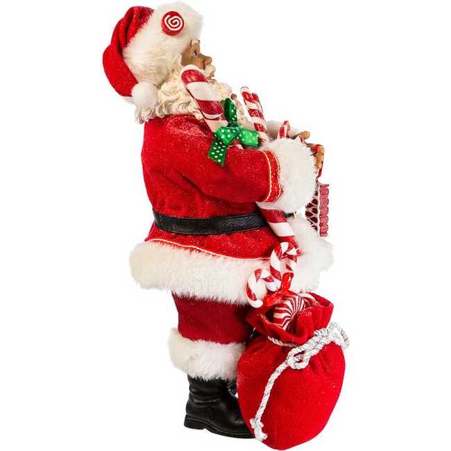 10.5-Inch Fabriché Santa With Christmas Candy and Bag - Other Accents - 2