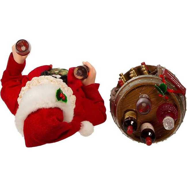10.5-Inch Fabriché Wine Tasting Santa, 2 Piece Set - Other Accents - 5