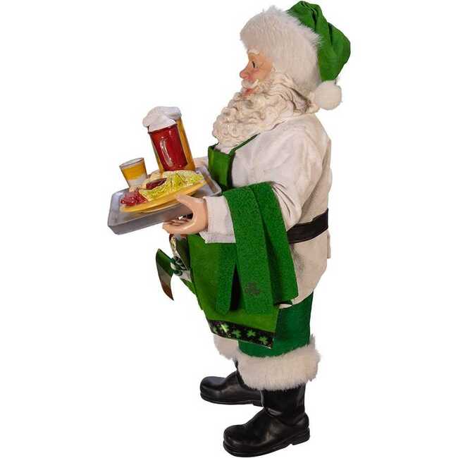 10.5-Inch Fabriché Musical Irish Chef Santa - Other Accents - 2
