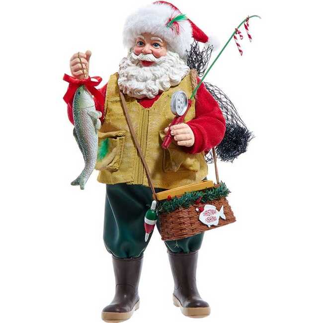 10.5-Inch Fabriché Fisherman Santa