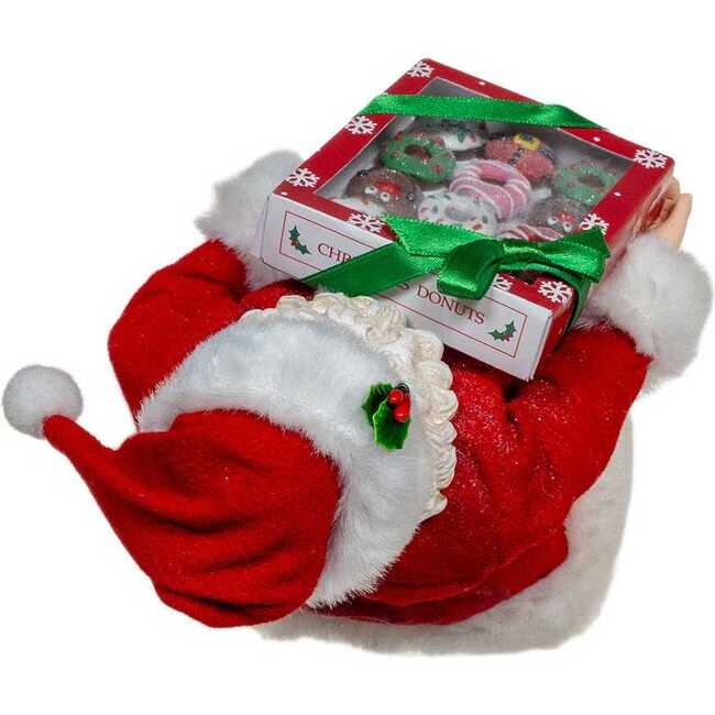 10.5-Inch Fabriché Santa With Box of Donuts - Other Accents - 5