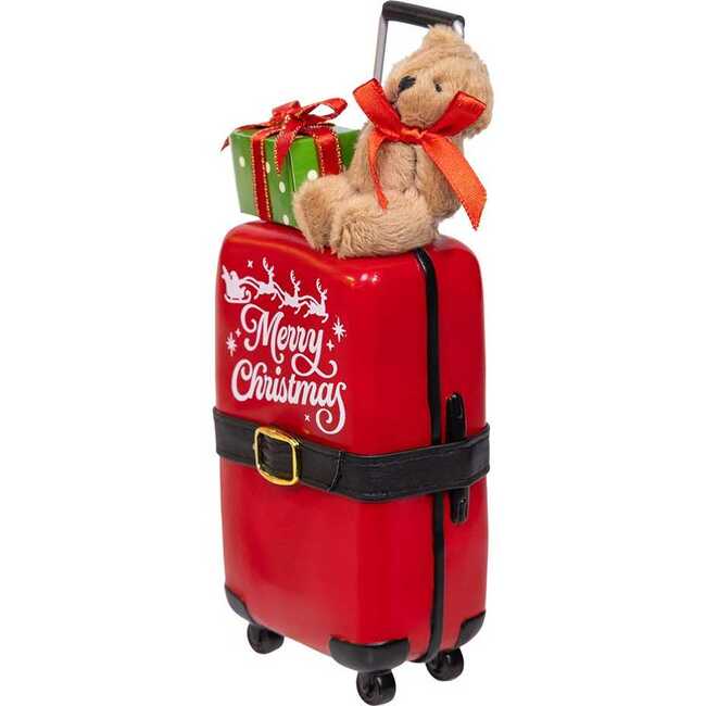 10.5-Inch Fabriché Santa with Red Luggage, 2-Piece Set - Other Accents - 5