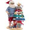 10.5-Inch Fabriché Beach Santa With Lighted Sign - Other Accents - 1 - thumbnail