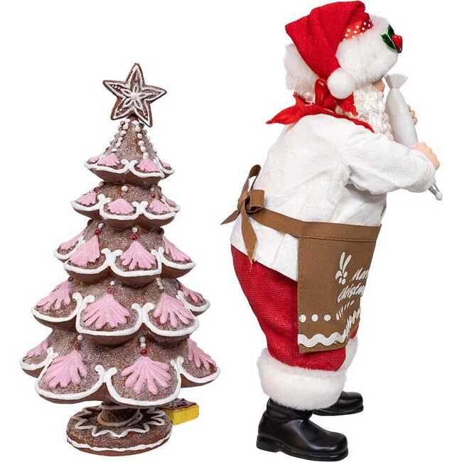 10.5-Inch Fabriché Santa Decorating Gingerbread Tree, 2-Piece Set - Other Accents - 3